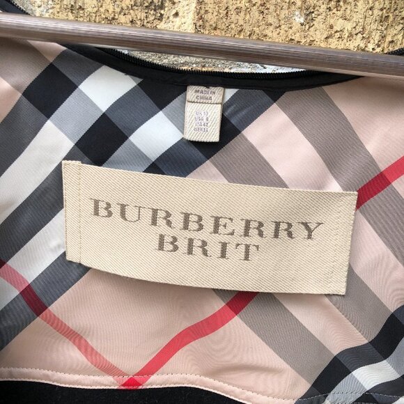 RARE Burberry Novacheck Jacket 3 in 1 - Jacket, Vest, Bomber Size 8 Black - Picture 12 of 16